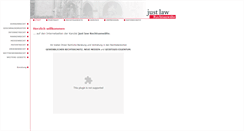 Desktop Screenshot of justlaw.de