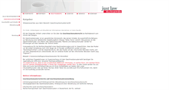 Desktop Screenshot of geschmacksmusterrecht.justlaw.de