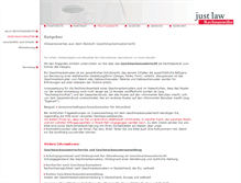Tablet Screenshot of geschmacksmusterrecht.justlaw.de