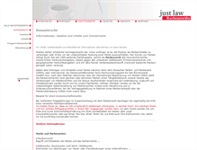 Tablet Screenshot of markenrecht.justlaw.de